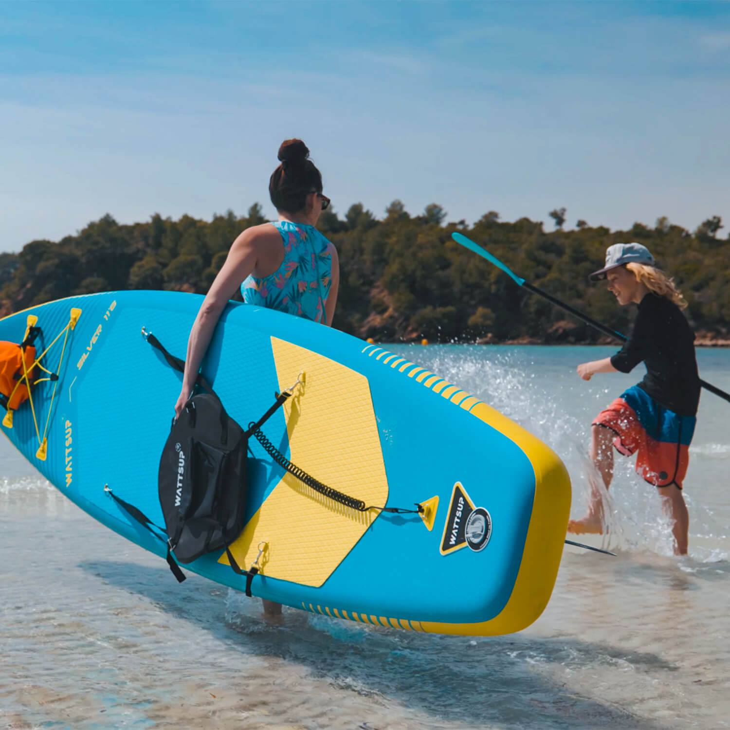 stand up paddle silver sur les eaux